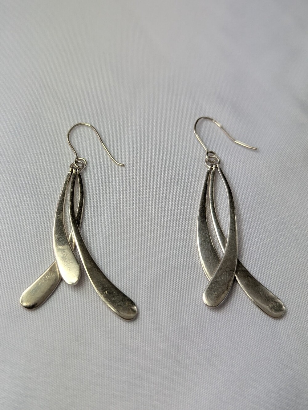Sterling Silver Dangle Multi-Teardrop Earrings